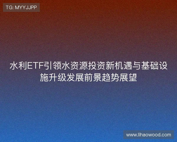 水利ETF引领水资源投资新机遇与基础设施升级发展前景趋势展望